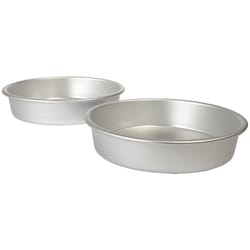 Wilton 9 in. W X 9.9 in. L Cake Pan Silver 2