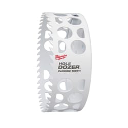 Milwaukee 5 in. Carbide Tipped Toothed Edge 6.9 in. L X 5/8 in. D Hole Saw