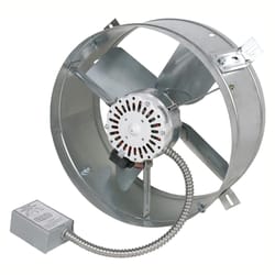 Cool Attic 15 in. H X 15 in. W X 7.5 in. L X 15 in. D Galvanized Mill Steel Gable Mount Power Fan