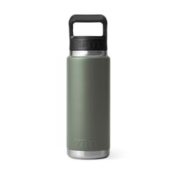 YETI Rambler 26 oz Camp Green BPA Free Bottle with Straw Cap