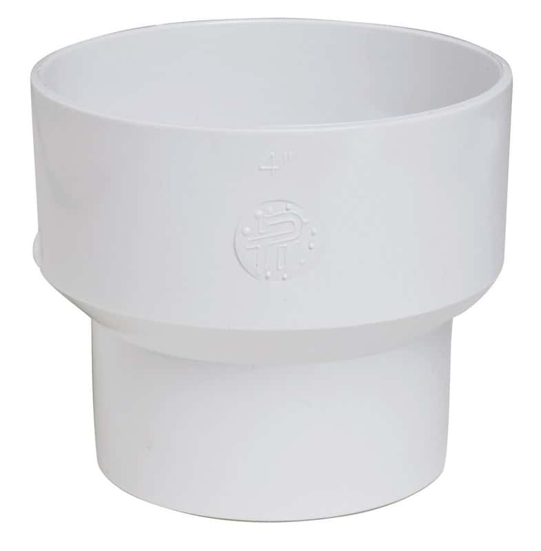 Plastic Trends 4 in. Hub x 3 in. Dia. Hub PVC Reducing Coupling Ace