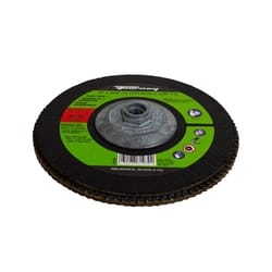 Forney 7 in. D X 5/8-11 in. Zirconia Flap Disc 60 Grit 1 pc