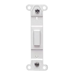 Leviton White 1 gang Plastic Blank Wall Plate 1 pk