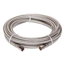 Ace 1/4 in. Compression X 1/4 in. D Compression 10 ft. Braided Stainless Steel Ice Maker Supply Line