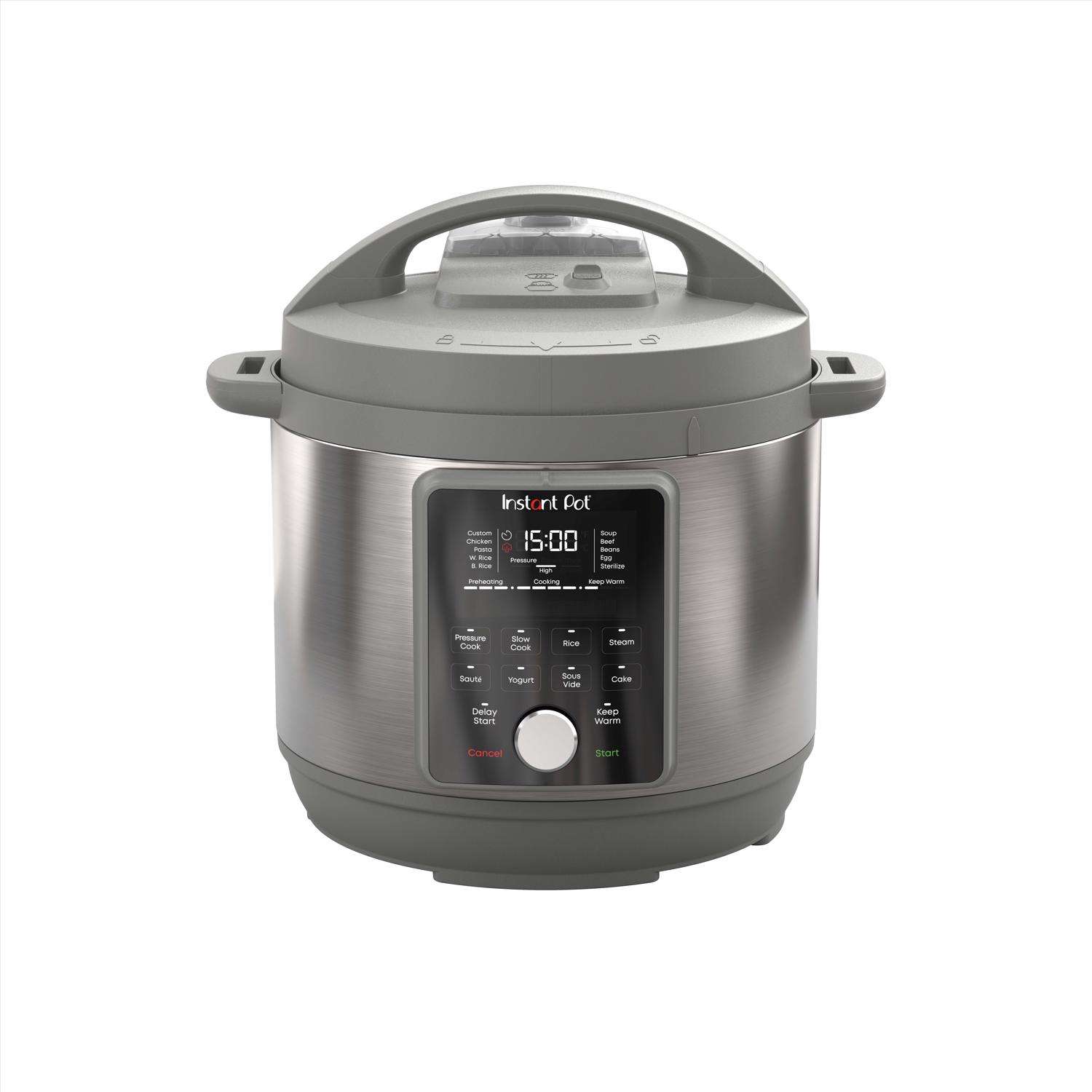 How do I unlock and open the lid of Instant Pot Duo Plus 9-in-1 Electric Pressure  Cooker?