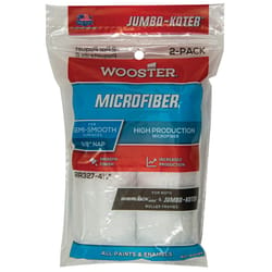 Wooster Jumbo-Koter Microfiber 4-1/2 in. W X 3/8 in. Paint Roller Cover 2 pk
