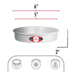 Fat Daddio's 5 in. Round Cake Pan Silver 1 pc