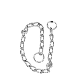 PDQ Silver Steel Dog Choke Chain Collar Large/X-Large