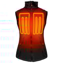 ActionHeat L Sleeveless Women's Full-Zip Heated Vest Kit Black
