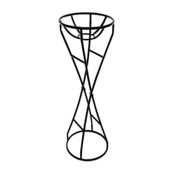Alpine Black Metal 24  H X 8 in. L X 8 in. W Gazing Ball Stand