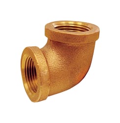 JMF Company 1 in. FPT 1 in. D FPT Red Brass 90 Degree Elbow
