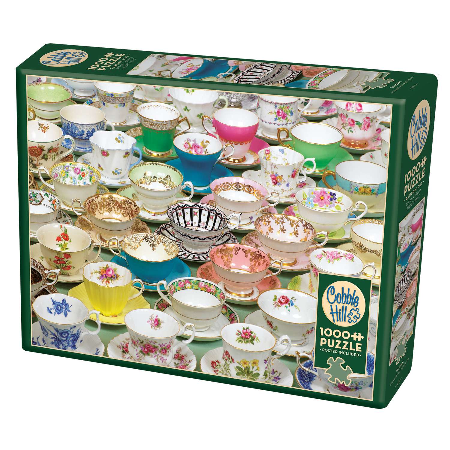 Cobble Hill Teacups Jigsaw Puzzle Cardboard 1000 pc Ace Hardware