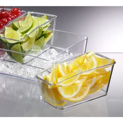 Prodyne Condiment Bar On Ice Clear Acrylic 4 Compartment Server 1 pk