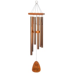 Wind River In Loving Memory Bronze Aluminum/Wood 35 in. Wind Chime