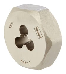 Irwin Hanson High Carbon Steel Metric Hexagon Die 4mm-0.70 1 pc