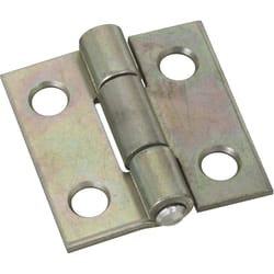 National Hardware 1 in. L Zinc-Plated Narrow Hinge 2 pk