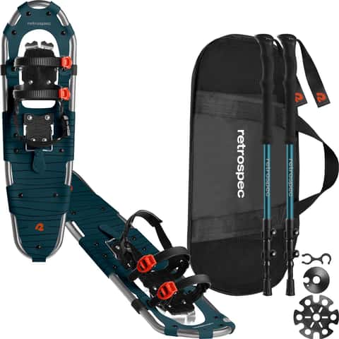 Retrospec Drifter 30 in. Unisex Snowshoe Bundle Superior Blue - Ace Hardware