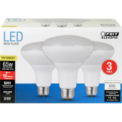 Feit BR30 E26 (Medium) LED Bulb Daylight 60 Watt Equivalence 3 pk