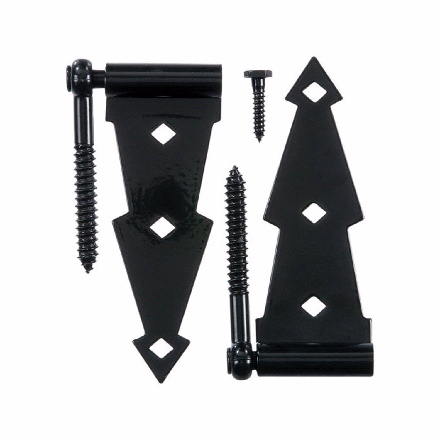 Ace 7 in. L Steel Ornamental Screw Hook Strap Hinge 2 pk - 01-3416-202 - Fencing and Barriers  sku 01-3416-202