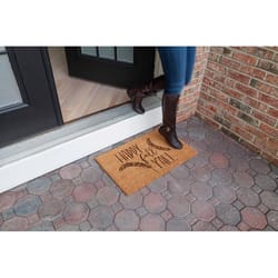 Entryways 17 in. W X 28 in. L Natural Happy Fall Yall Coir Door Mat