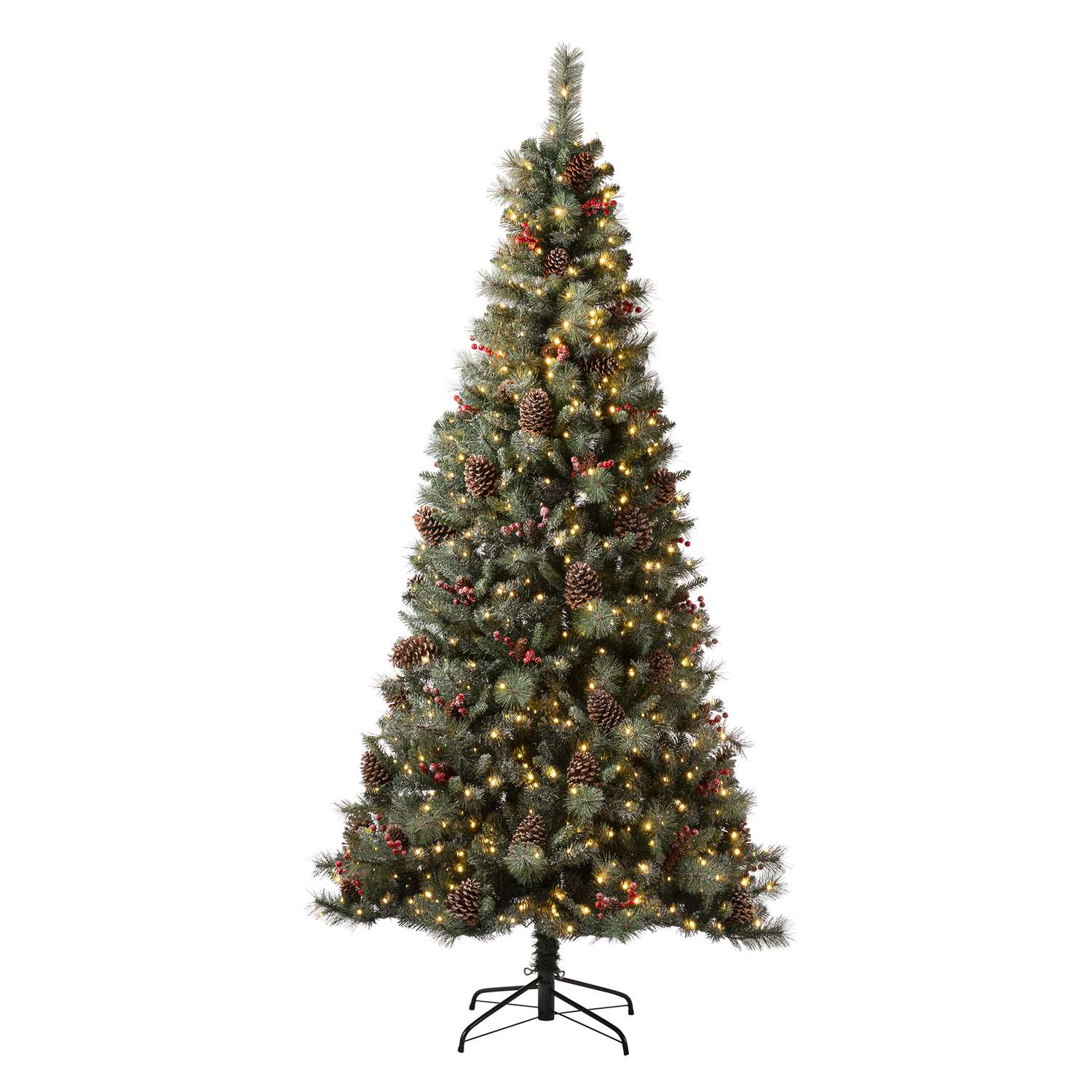 Glitzhome 71/2 ft. Full Incandescent 700 ct Classic Pine Christmas