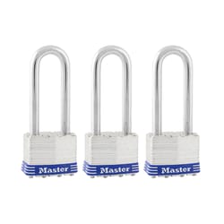 Master Lock 1TRILJ 4-11/16 in. H X 1-3/4 in. W Laminated Steel Double Locking Padlock Keyed Alike