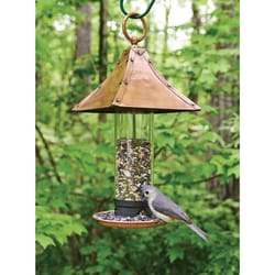 Good Directions Palazzo Wild Bird and Finch 1.3 lb Copper Pagoda Bird Feeder 1 ports