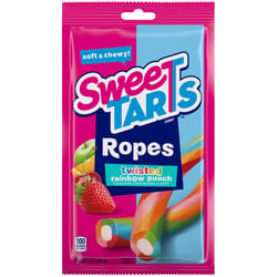 SweeTarts Twisted Ropes Rainbow Punch Gummi Candy 5 oz Pouch