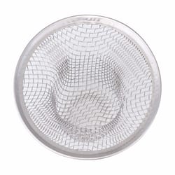 Whedon Drain Protector 2-3/4 in. D Chrome Stainless Steel Mesh Strainer