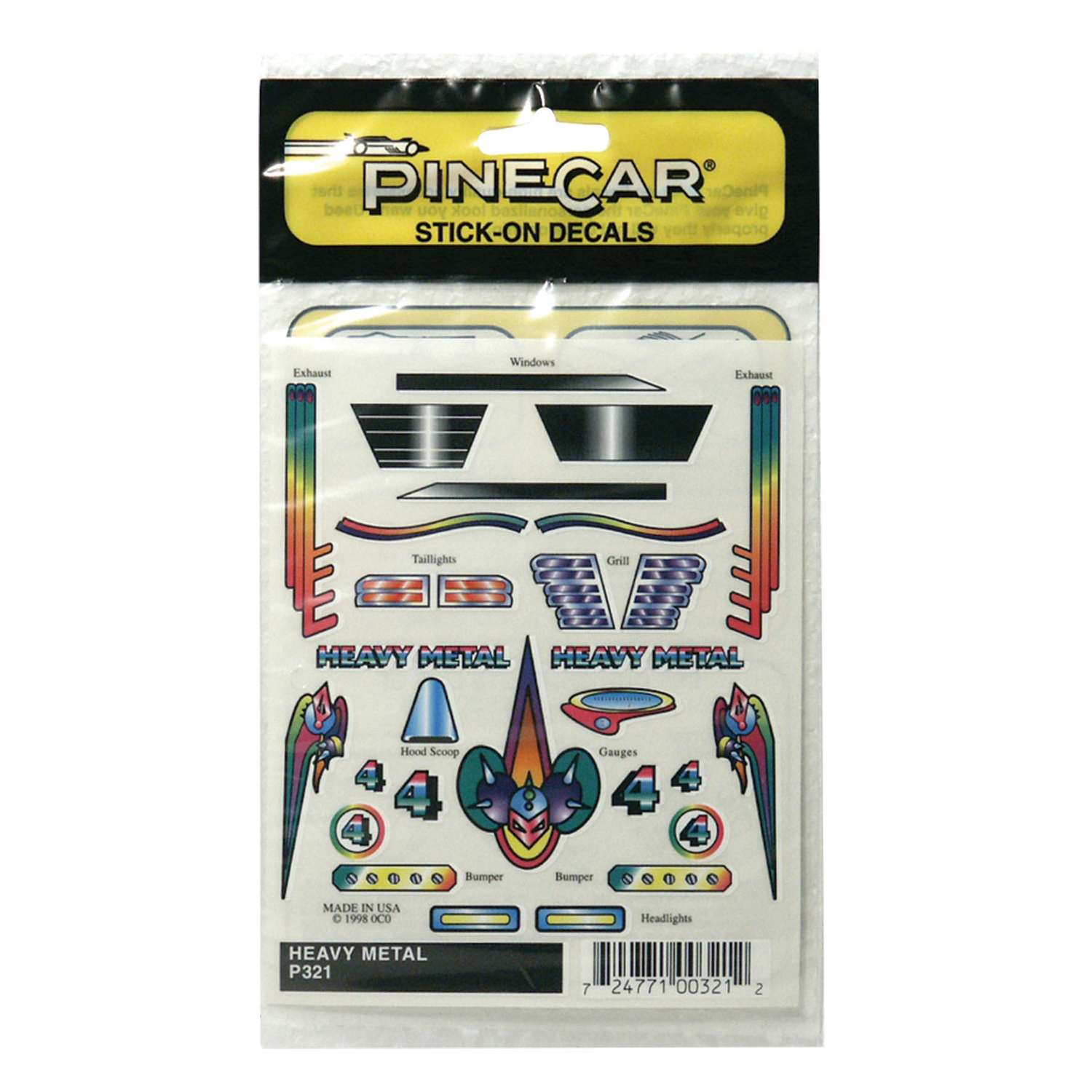 PineCar Stick On Decals Multicolored Ace Hardware
