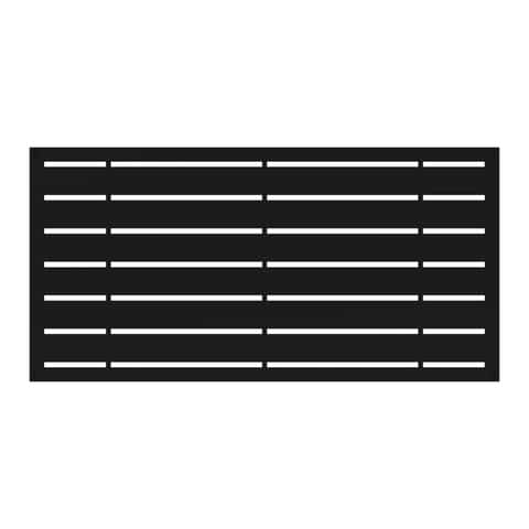 Barrette Outdoor Living Boardwalk 2 ft. W X 4 ft. L Black Polymer Screen Panel Barrette Outdoor Living Boardwalk 2 ft. W X 4 ft. L Black Polymer Screen Panel