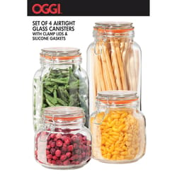 OGGI Clear Canister Set 4 pk