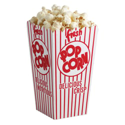 Regency 0.6 oz Red/White Popcorn Holder 6 pk