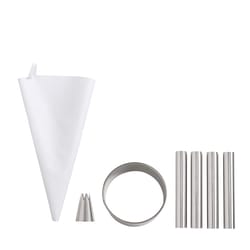 Fantes Silver Plastic/Stainless Steel Cannoli Maker Kit