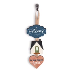 P Graham Dunn 12 in. H X 1 in. W X 5 in. L Multicolored Wood String Sign