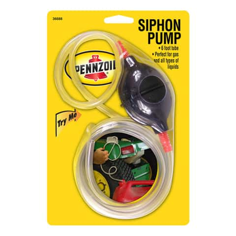 Pennzoil Hand Operated Plastic 72 in. Siphon Pump Ace Hardware