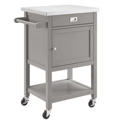 Linon Home Decor 18 in. W X 22 in. L Rectangular Kitchen Cart