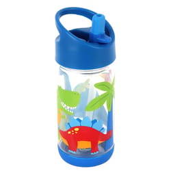 Stephen Joseph Flip Top 12 oz Blue BPA Free Dino Kids Water Bottle