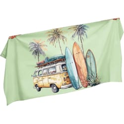 JB Enterprises Signature Series Multicolored Microfiber Surf Van Beach Towel 1 pc