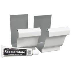 Amerimax 3 in. H X 5 in. W X 3 in. L White Aluminum K Gutter Seamers