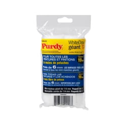 Purdy White Dove Woven Fabric 4.5 in. W X 1/4 in. Jumbo Mini Paint Roller Cover 2 pk