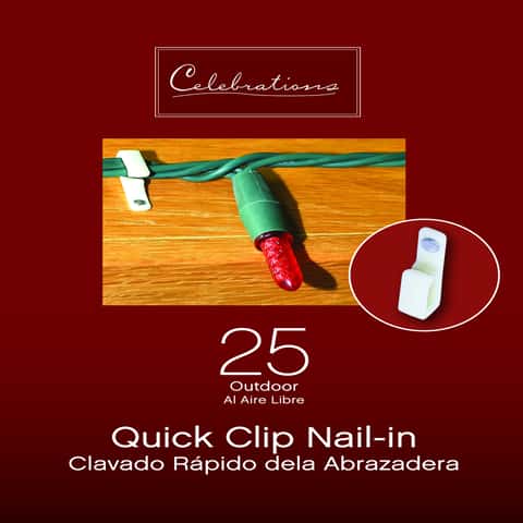 Celebrations Outdoor Clip Nail-in 25 ct - Ace Hardware