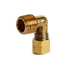 ATC 1/4 in. Compression 1/4 in. D MPT Brass 90 Degree Elbow