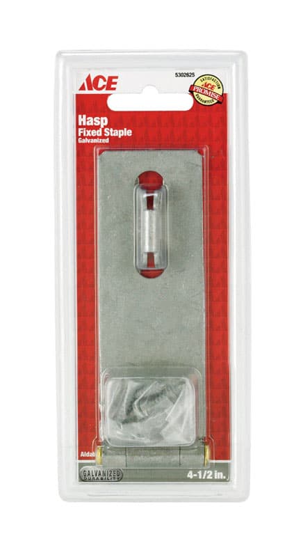 01-3725-189 Ace Galvanized Steel 4-1/2 in. L Fixed Staple Safe sku 01-3725-189