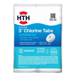 HTH Pool Care 3" Tablet Chlorinating Chemicals 8 oz