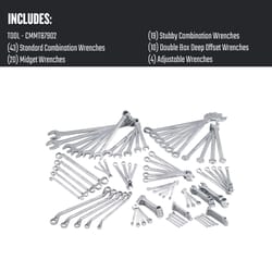 Craftsman 12 Point Metric and SAE Wrench Set 92 pc