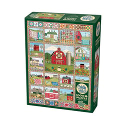 Cobble Hill Quilt Country Jigsaw Puzzle Multicolored