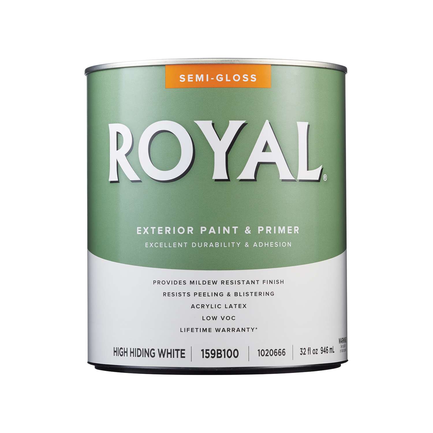 Royal SemiGloss High Hiding White Paint Exterior 1 qt Ace Hardware