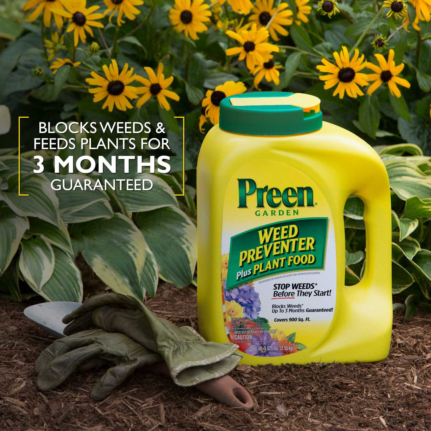 Preen weed preventer plus plant food information