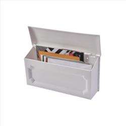 Gibraltar Mailboxes Windsor Plastic Wall Mount White Mailbox